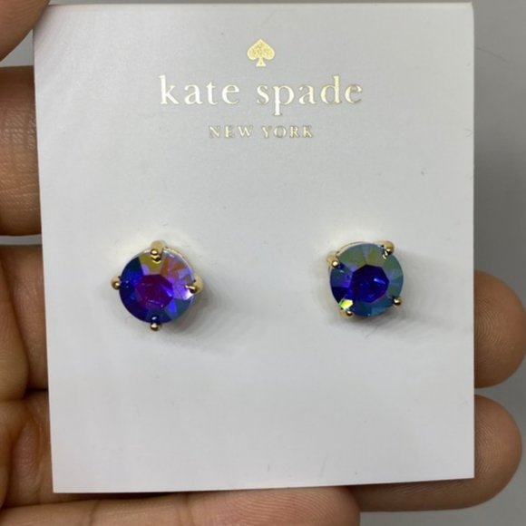 kate spade multicolor blue gumdrop stud earrings nwt - Picture 2 of 5